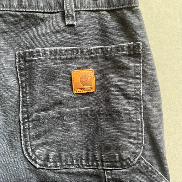 Carhartt distressed dungaree wor pants Sz 32 - Picture 2 of 9
